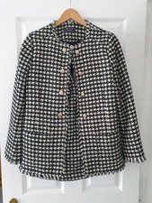 M&S WOMEN DOGTOOTH NEW NEVER WORN JACKET SIZE UK 12 REG