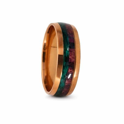 Emerald timber inlay band - timber,