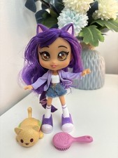 Aphmau Wolf Doll with Headband/Detachable Tail/Brush and Burger Cat