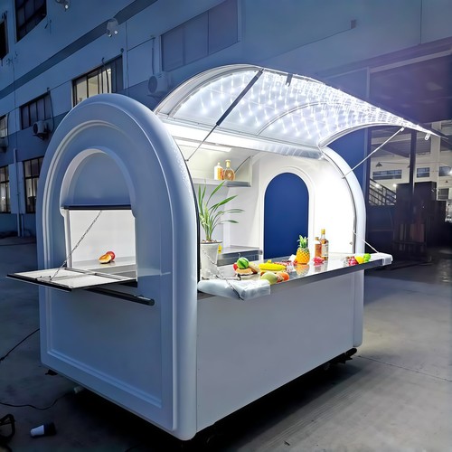 Street food trailer bubble - food,