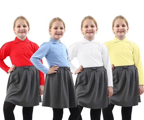 Girls plain long sleeve - long,