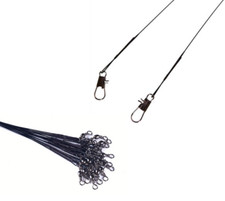 Fishing Wire Traces x 10. Strong Spinning Pike Lure Swivel Feeder Leader Zander