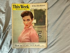 St. Louis Globe Democrat This Week Magazine 1955 Gia Scala Vintage