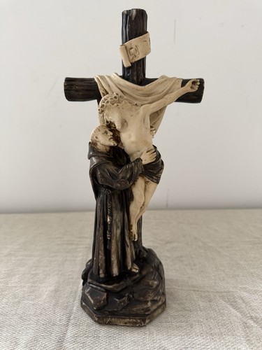 Vintage religious statue saint - statue,