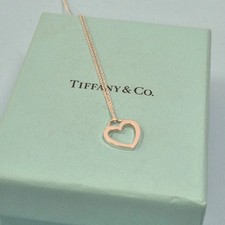 Tiffany & Co. Floating Open Heart Sterling Silver Necklace Size 16"
