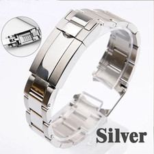Oyster Stainless Steel Bracelet Fits For Rolex Models Watch Strap High Quality
