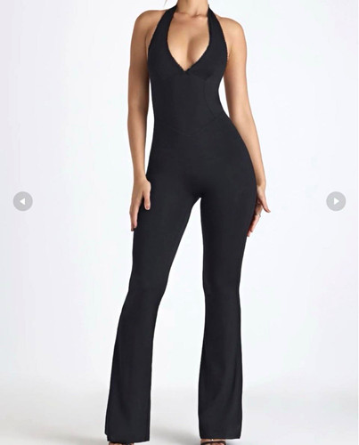 Women black halter - women’s, neck