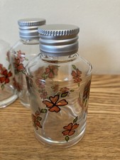 4 X Hand Decorated Glass