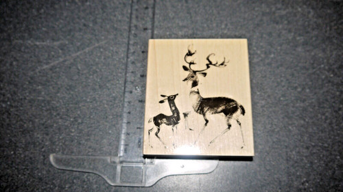 Penny black wood rubber - penny, "