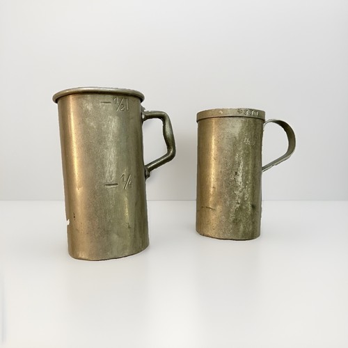 Antique pub measuring cups - measuring,