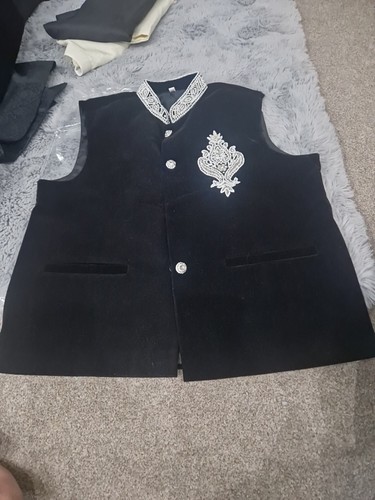 South asian wedding suit - suit, black