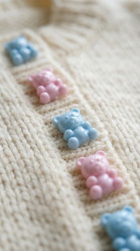 14mm teddy bear buttons - buttons, for