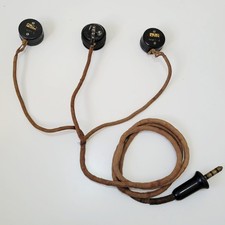 WW2 - Q TYPE LOOM - TYPE 48 MICROPHONE - WW2 RAF TYPE C FLYING HELMET WIRE 