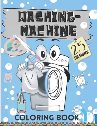 Washing machine coloring book - washing,
