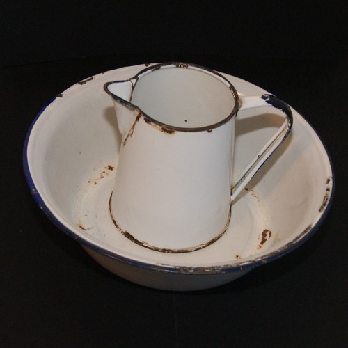 Vintage white enamel - vintage,