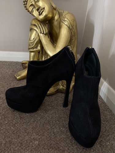 Rare biba black suede - rare, vintage