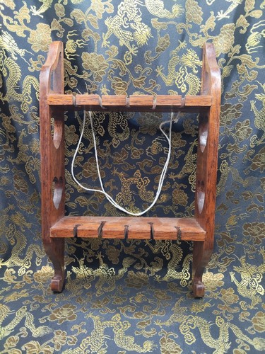 Antique wooden spoon holder - spoon,