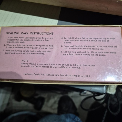 Vintage hallmark sealing wax - vintage,
