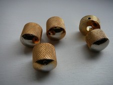 Set of Warwick bass guitar control knobs x4 gold used