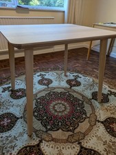 Ikea Lisabo table 88x78 cm ash veneer and beech. Unused.