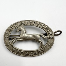 Genuine Northamptonshire Yeomanry Cap Badge