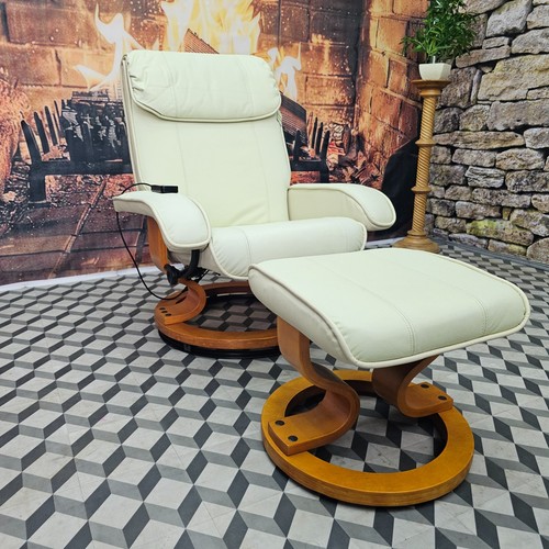 Leather swivel massage - swivel, chair