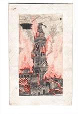 WW1 RARE WOVEN SILK GREETING