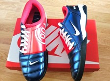 BNIB Nike T90 Trainers Size UK 8 Eur 42.5 Navy & Red