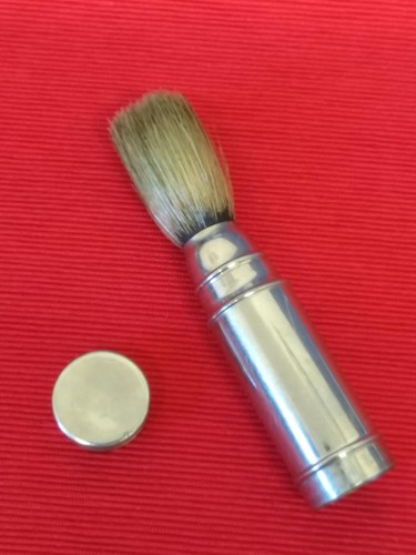 Vintage travel shaving brush - shaving,
