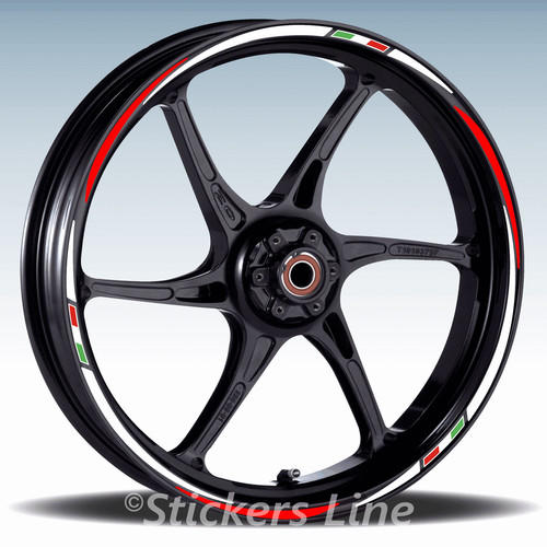 Motorcycle wheel stickers