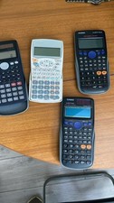 Bundle of 4 Scientific Calculators CASIO & SHARP– GCS / A-Level /Engineering Use