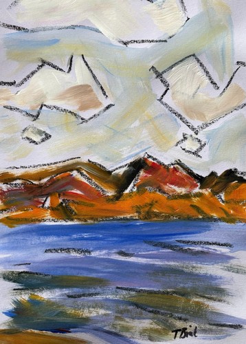 Original abstract painting - abstract, on
