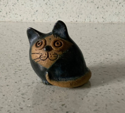 Vintage pottery cat - cat, figurines