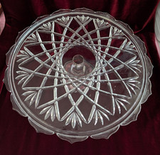 Mikosa 14" Glass Cake Stand