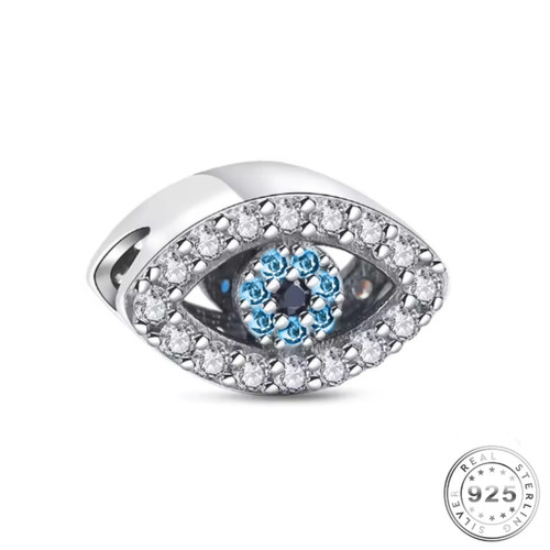 Evil eye charm silver - eye,