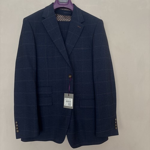Men navy blue piece suit - 2-piece,