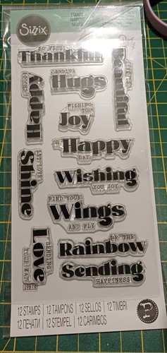 Sizzix stamp set - sizzix,
