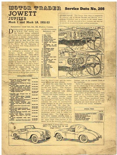 Jowett jupiter mk1 mk1a - jowett,