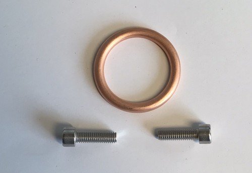 Copper exhaust header manifold - header,