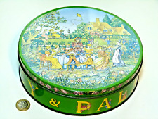 SUPERB VINTAGE "RUDE TIN" HUNTLEY & PALMERS BISCUIT TIN 1980 KATE GREENAWAY