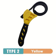 6In Strap Wrench Oil Filter Tool Adjustable Belt Chain Spanner Hand Repair Tool