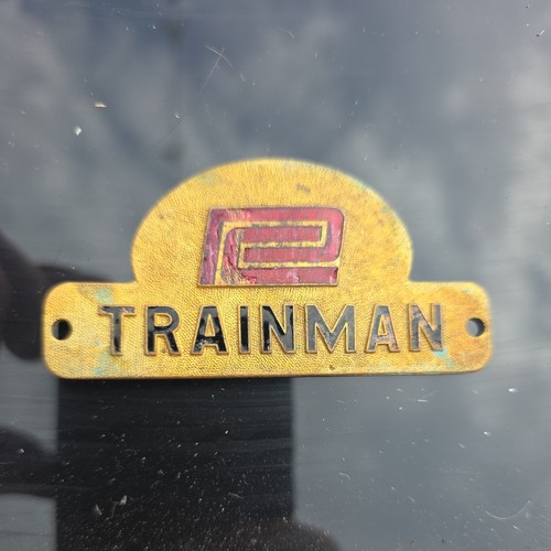 Vintage railroad hat badge - railroad,