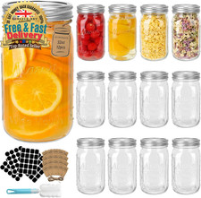 Wide Mouth Mason Jars1000ml