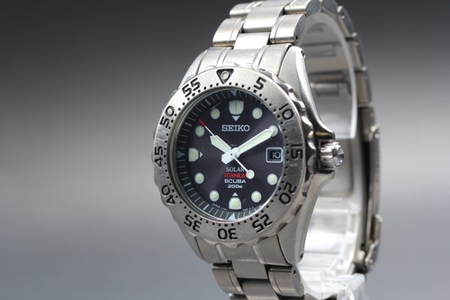 Seiko solar titanium - titanium, scuba