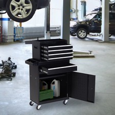2 in 1 Metal Tool Cabinet Cart