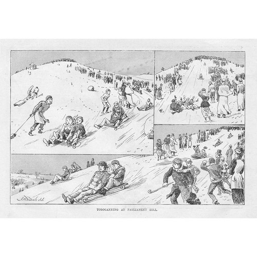 London toboggan riding - london, at