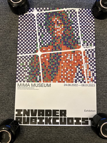 Invader rubikcubist mima - invader, art