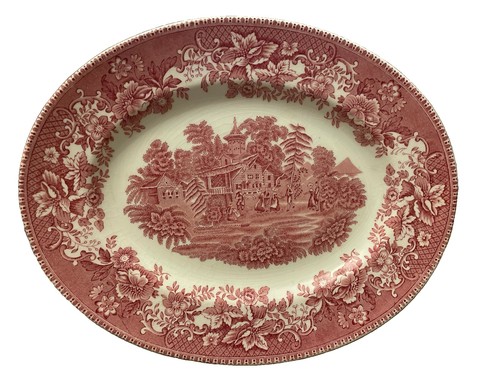 Avon cottage pink red transfer - avon,