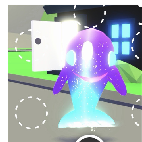 Neon glormy dolphin adopt - dolphin,