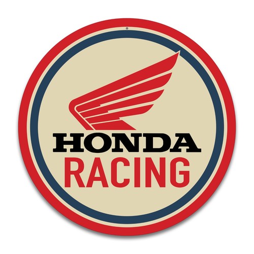 Honda racing retro - honda, sign